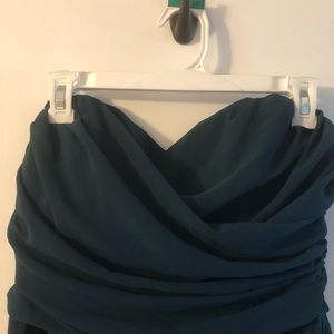 Full length sweetheart style dress